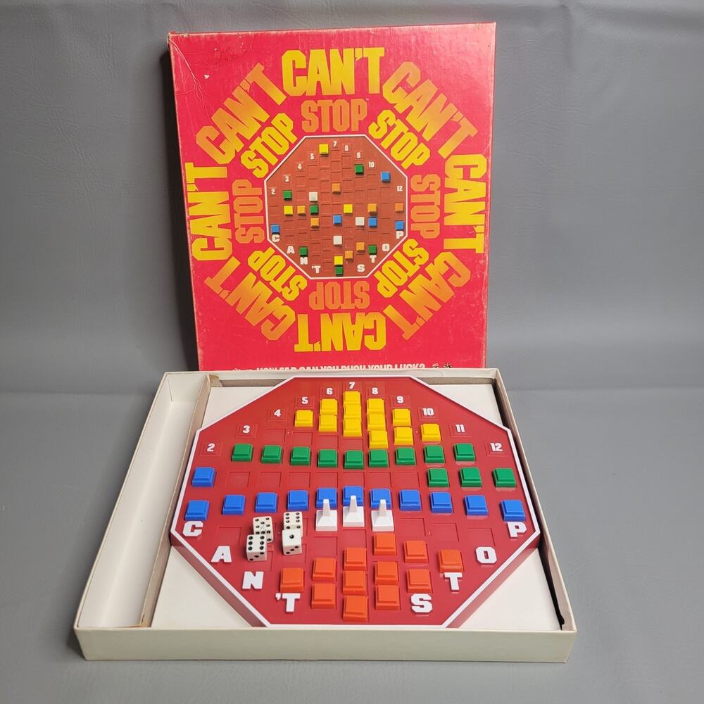 VTG 1980 CAN'T STOP BOARD GAME NO. 122 COMPLETE Parker Brothers